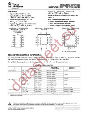 SN74LVC32AQPWRG4Q1 datasheet  